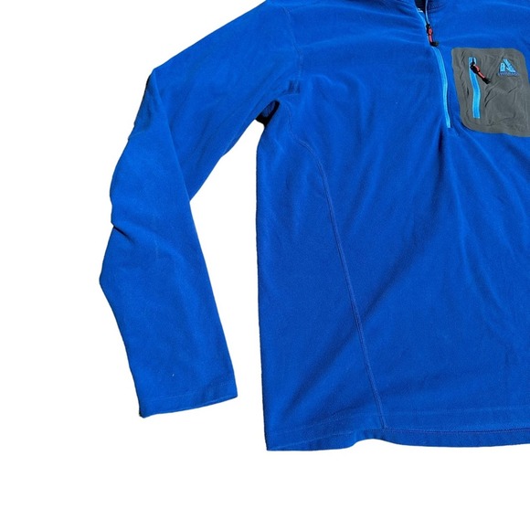 Eddie Bauer First Ascent Fleece Pullover Jacket Women Sweater 1/2 Zip Blue Large - Picture 2 of 12